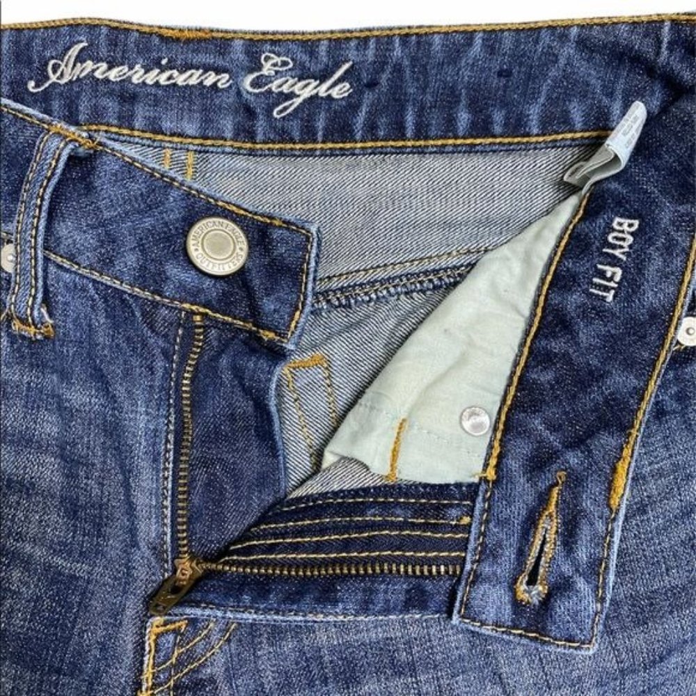 American Eagle Boy Fit Cropped Jeans - Picture 4 of 5